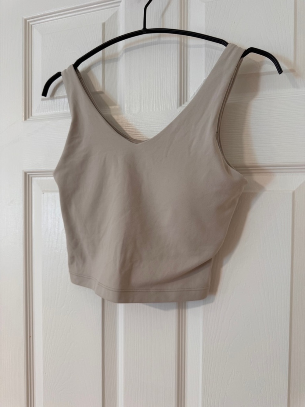 Athleta Neutral Beige Sleeveless Athletic Crop Activewear Tank - Picture 4 of 11